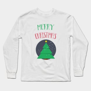 Merry Christmas Tree Long Sleeve T-Shirt